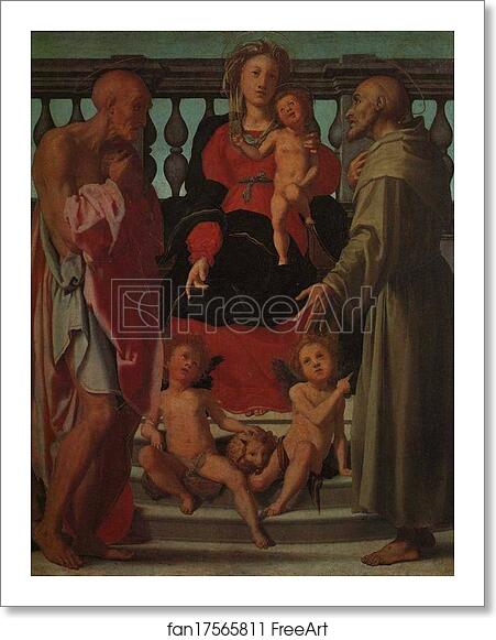 Free art print of Madonna and Child with SS. Jerome and Francis and Two Angels by Jacopo Carrucci, Known As Pontormo Free art print of Madonna and Child with SS. Jerome and Francis and Two Angels by Jacopo Carrucci, Known As Pontormo
