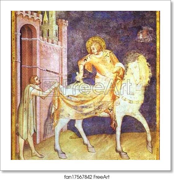 Free art print of St. Martin and the Beggar by Simone Martini Free art print of St. Martin and the Beggar by Simone Martini
