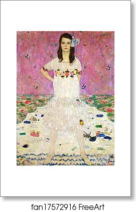 Free art print of Portrait of Mäda Primavesi by Gustav Klimt