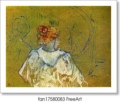 Free art print of Red-Haired Woman in a Peignoir by Henri De Toulouse-Lautrec