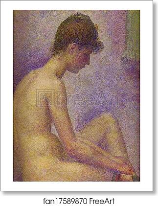 Free art print of Models. Detail by Georges Seurat