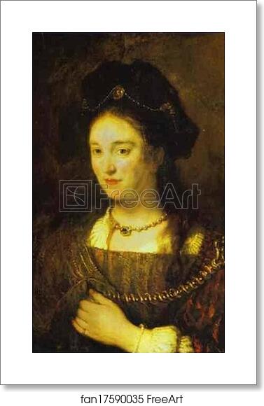Free art print of The Artist's Wife, Saskia by Rembrandt Harmenszoon Van Rijn Free art print of The Artist's Wife, Saskia by Rembrandt Harmenszoon Van Rijn