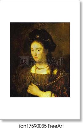Free art print of The Artist's Wife, Saskia by Rembrandt Harmenszoon Van Rijn