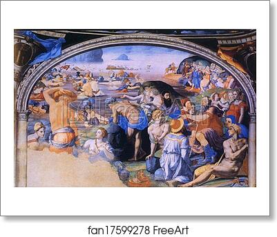 Free art print of The Passage of the Red Sea and Moses Appointing Joshua by Agnolo Bronzino