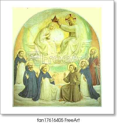 Free art print of Coronation of the Virgin by Fra Angelico