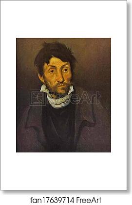 Free art print of The Madman by Jean Louis André Théodore Géricault