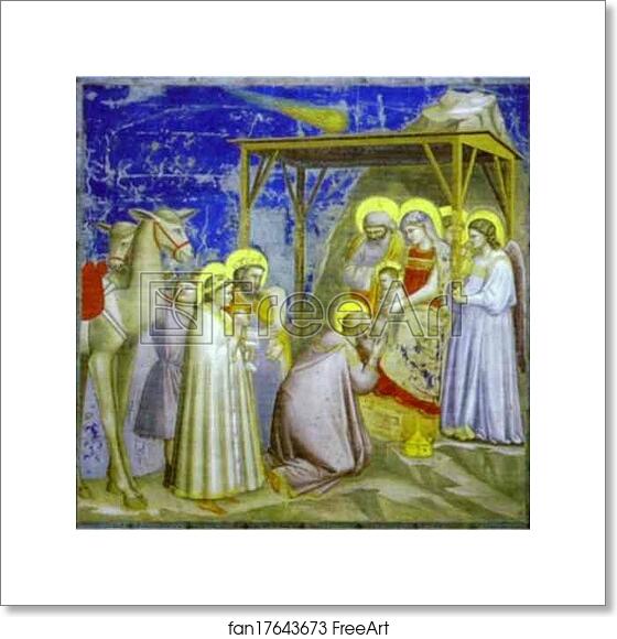 Free art print of The Adoration of the Magi by Giotto Free art print of The Adoration of the Magi by Giotto