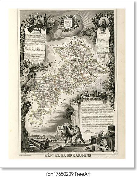 Free art print of Dépt. de la Haute Garonne (région du sud) by Victor Jules Levasseur