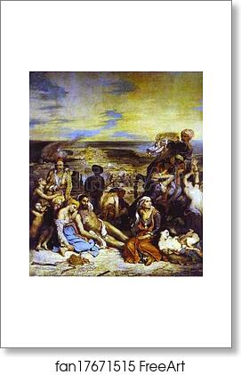 Free art print of The Massacre of Chios by Eugène Delacroix