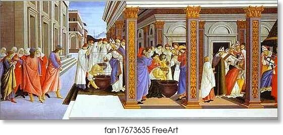 Free art print of Life and Works of St. Zenobius by Alessandro Botticelli