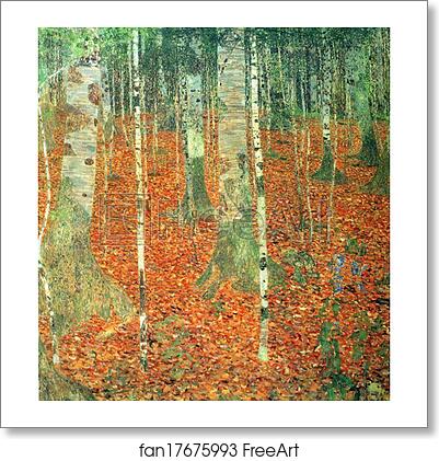 Free art print of Farmhouse with Birch Trees by Gustav Klimt Free art print of Farmhouse with Birch Trees by Gustav Klimt