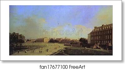 Free art print of London: the Old Horse Guards from St. James' Park by Giovanni Antonio Canale, Called Canaletto