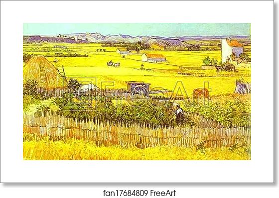 Free art print of Harvest Landscape by Vincent Van Gogh Free art print of Harvest Landscape by Vincent Van Gogh