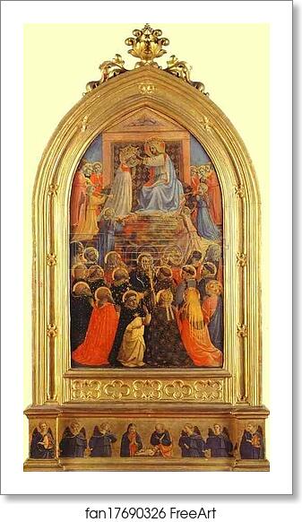 Free art print of The Coronation of the Virgin by Fra Angelico Free art print of The Coronation of the Virgin by Fra Angelico
