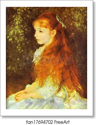 Free art print of Mlle. Irène Cahen d'Anvers by Pierre-Auguste Renoir