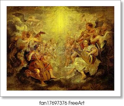 Free art print of Music-Making Angels by Peter Paul Rubens