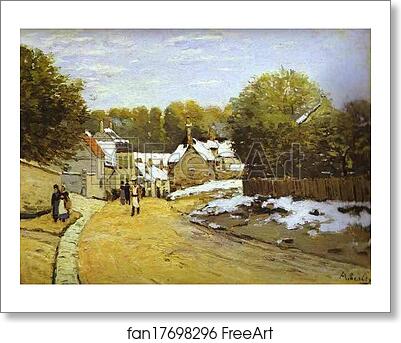 Free art print of Early Snow at Louveciennes by Alfred Sisley