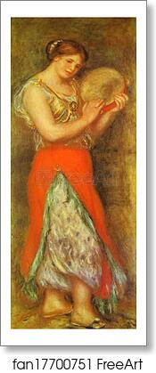Free art print of Dancer with Tambourne (Gabrielle Renard) by Pierre-Auguste Renoir Free art print of Dancer with Tambourne (Gabrielle Renard) by Pierre-Auguste Renoir