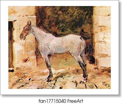 Free art print of Tethered Horse by Henri De Toulouse-Lautrec