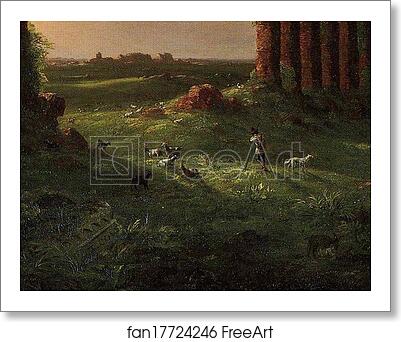 Free art print of Roman Compagna. Detail by Thomas Cole
