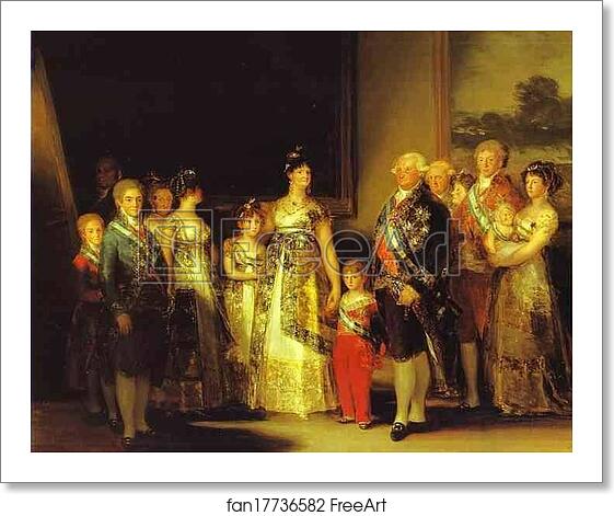 Free art print of Charles IV and His Family by Francisco De Goya Y Lucientes