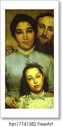 Free art print of Dalou, His Wife and His Daughter by Sir Lawrence Alma-Tadema Free art print of Dalou, His Wife and His Daughter by Sir Lawrence Alma-Tadema