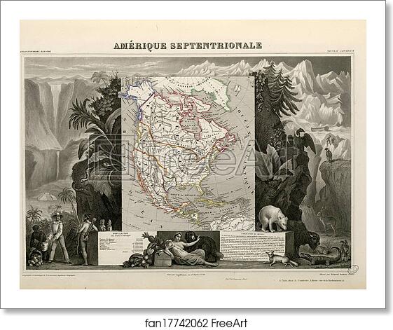 Free art print of Amérique septentrionale by Victor Jules Levasseur Free art print of Amérique septentrionale by Victor Jules Levasseur