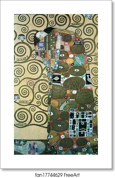 Free art print of Cartoon for the Frieze in the Villa Stoclet in Brussels: Fulfillment by Gustav Klimt Free art print of Cartoon for the Frieze in the Villa Stoclet in Brussels: Fulfillment by Gustav Klimt