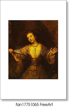 Free art print of Lucretia by Rembrandt Harmenszoon Van Rijn