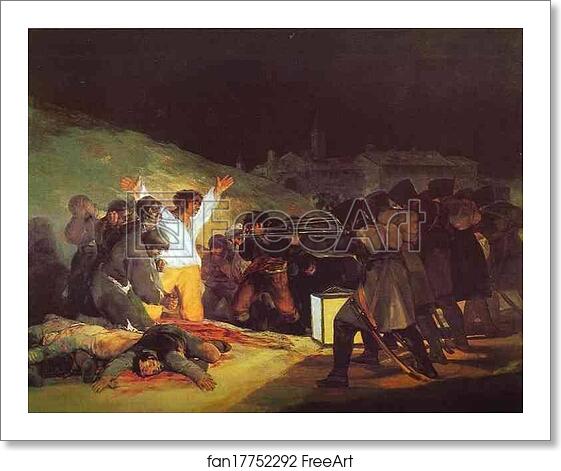 Free art print of The Third of May, 1808: The Execution of the Defenders of Madrid by Francisco De Goya Y Lucientes
