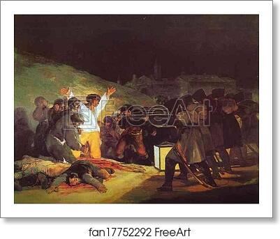 Free art print of The Third of May, 1808: The Execution of the Defenders of Madrid by Francisco De Goya Y Lucientes