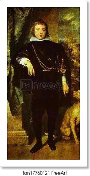 Free art print of Prince Rupert von der Pfalz by Sir Anthony Van Dyck