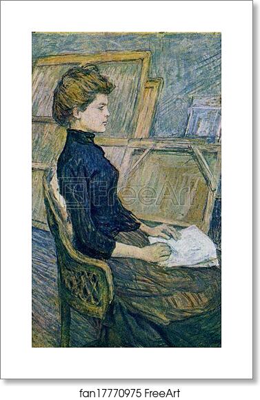 Free art print of The Painter's Model Hélène Vary in the Studio by Henri De Toulouse-Lautrec Free art print of The Painter's Model Hélène Vary in the Studio by Henri De Toulouse-Lautrec