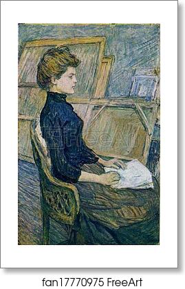 Free art print of The Painter's Model Hélène Vary in the Studio by Henri De Toulouse-Lautrec Free art print of The Painter's Model Hélène Vary in the Studio by Henri De Toulouse-Lautrec