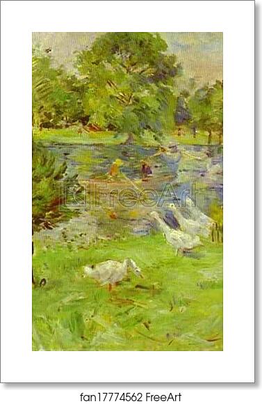 Free art print of Girl in a Boat with Geese by Berthe Morisot Free art print of Girl in a Boat with Geese by Berthe Morisot