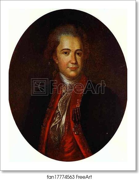 Free art print of Portrait of an Unknown Man by Fedor Rokotov Free art print of Portrait of an Unknown Man by Fedor Rokotov