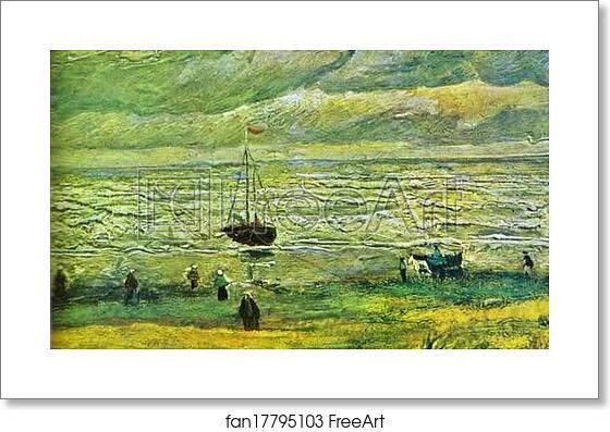 Free art print of Seashore at Scheveningen by Vincent Van Gogh Free art print of Seashore at Scheveningen by Vincent Van Gogh