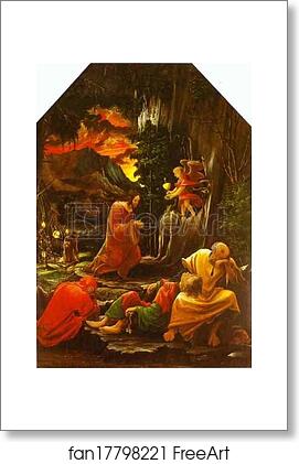 Free art print of The Agony in the Garden by Albrecht Altdorfer