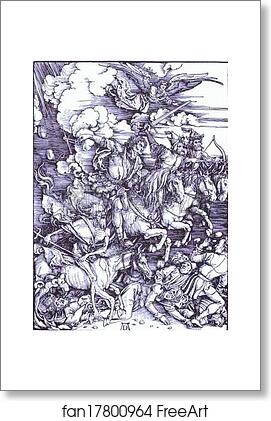 Free art print of The Four Horsemen of the Apocalypse by Albrecht Dürer