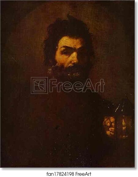 Free art print of Diogenes with His Lantern by Jusepe De Ribera