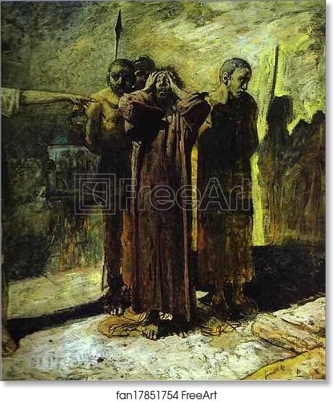 Free art print of The Calvary (unfinished) by Nikolay Gay