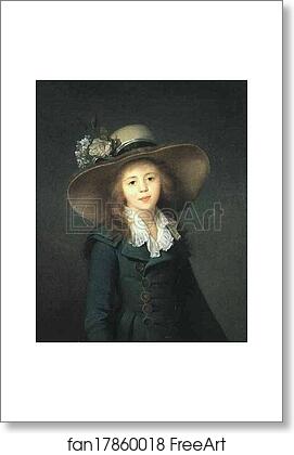 Free art print of Portrait of Catherine Stroganova (1769-1844) as a Child by Jean-Louis Voille