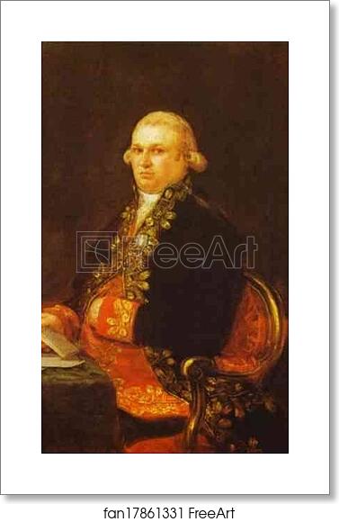 Free art print of Don Antonio Noriega by Francisco De Goya Y Lucientes