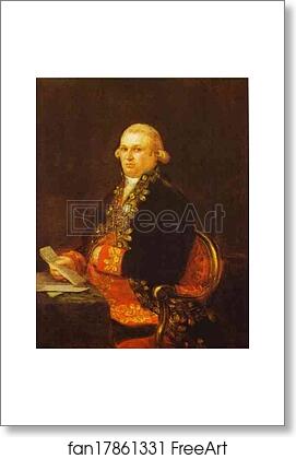 Free art print of Don Antonio Noriega by Francisco De Goya Y Lucientes