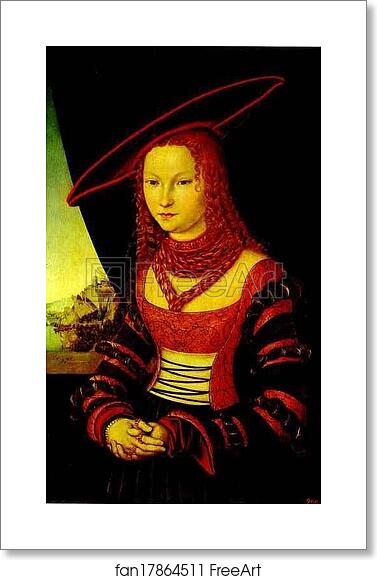 Free art print of Portrait of a Lady by Lucas Cranach The Elder Free art print of Portrait of a Lady by Lucas Cranach The Elder