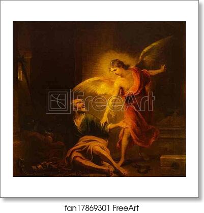 Free art print of Angel Rescues St. Peter from Prison by Bartolomé Esteban Murillo