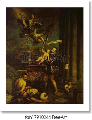 Free art print of Allegory of the Battle of Lepanto by Titian