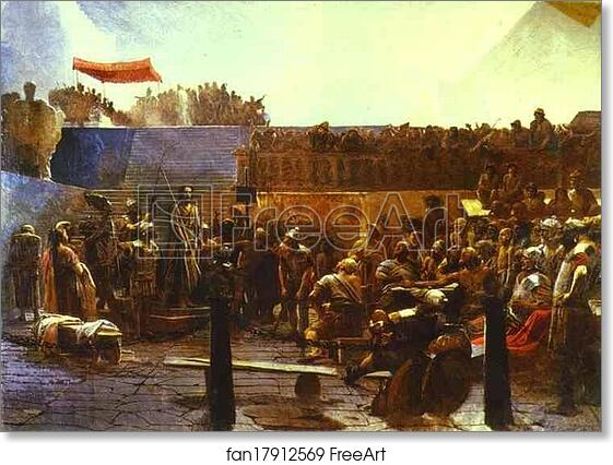 Free art print of Mocking Christ. "Hail, King of the Jews!" by Ivan Kramskoy