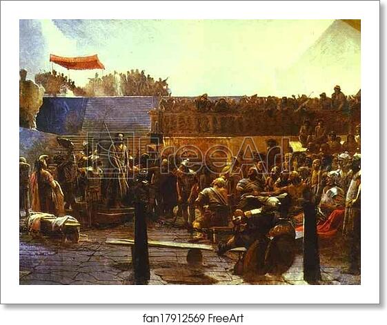 Free art print of Mocking Christ. "Hail, King of the Jews!" by Ivan Kramskoy Free art print of Mocking Christ. "Hail, King of the Jews!" by Ivan Kramskoy