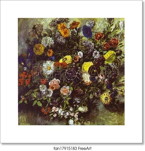 Free art print of Bouquet of Flowers by Eugène Delacroix Free art print of Bouquet of Flowers by Eugène Delacroix